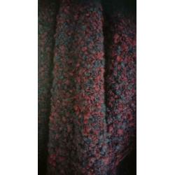 Kocca vest (bordeauxrood/blauw)