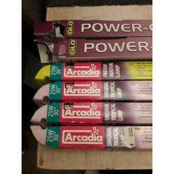 aquarium lampen arcadia 6x +2x power glo 800 lang