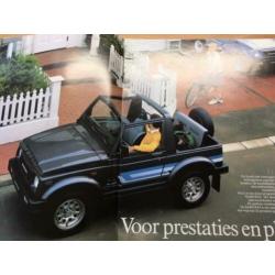Autofolder/Brochure Suzuki Samurai 1988 16 pagina's