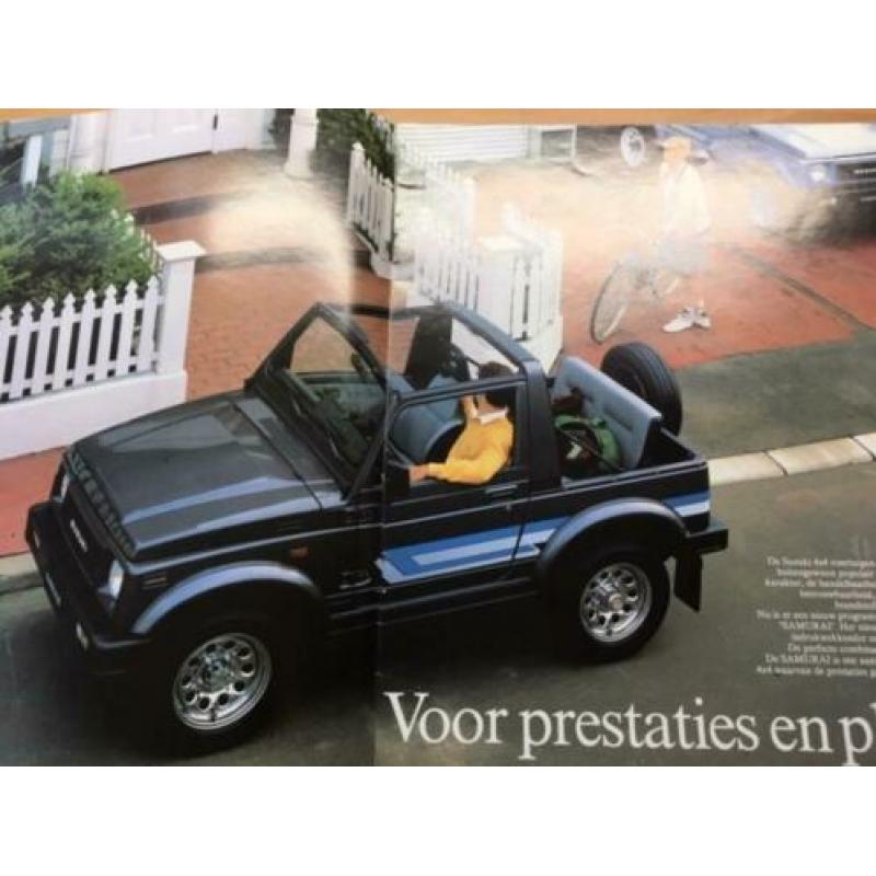 Autofolder/Brochure Suzuki Samurai 1988 16 pagina's