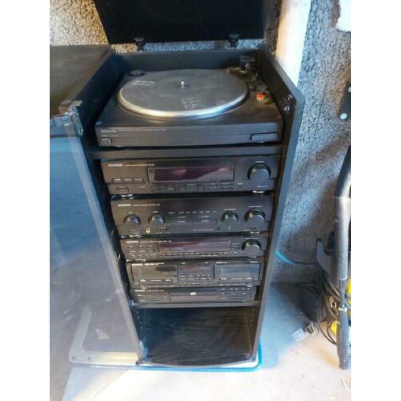 Te koop mooie vintage Kenwood stereo set met Magnat speakers