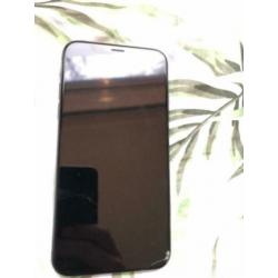 Iphone x met barsten