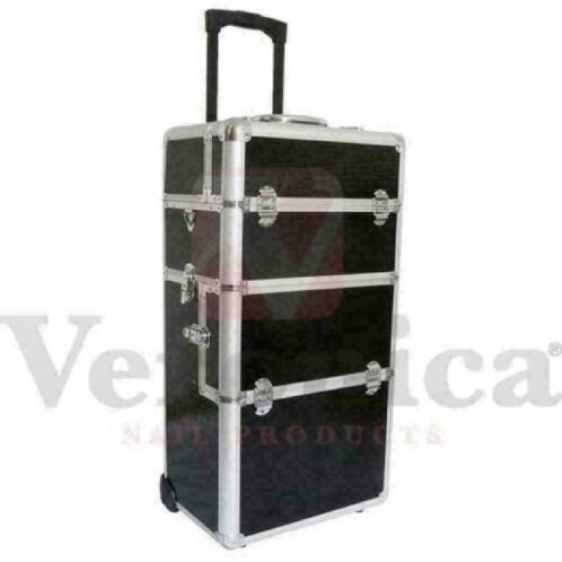 Aluminium nagel trolley 3 in 1 CROCO ZWART
