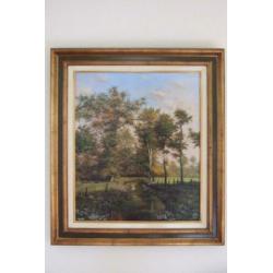Schilderij van W Brekers 50 x 60 cm