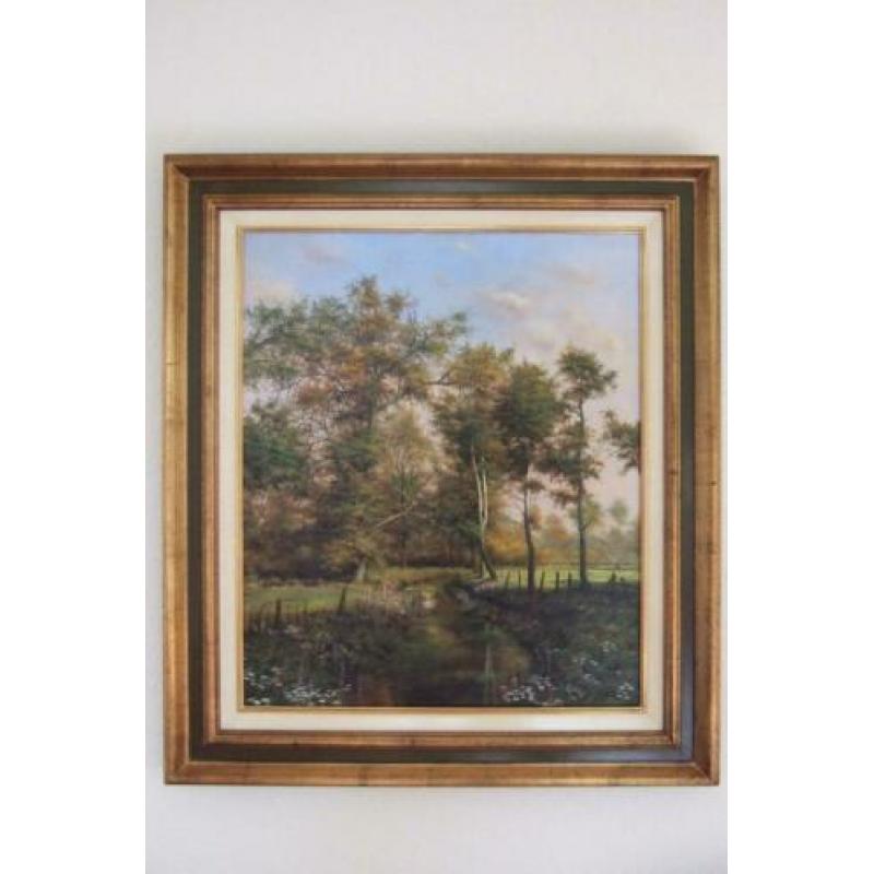 Schilderij van W Brekers 50 x 60 cm