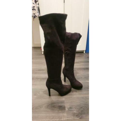 Over-knee laarzen zwart maat 37