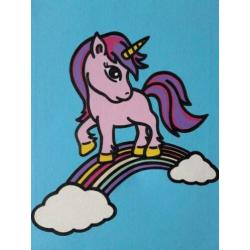 Nieuwe Eenhoorn ( Unicorn) schilderijen set voor € 10,-
