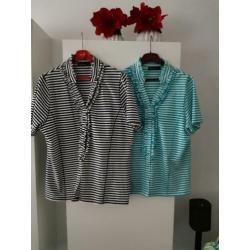 Twee merk shirts van witte veen maat L