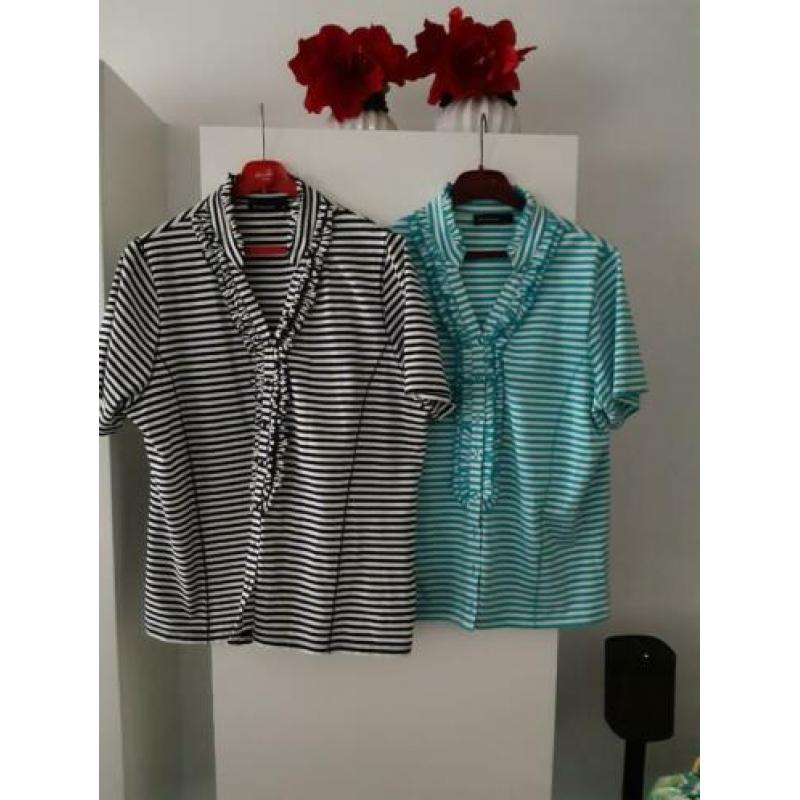 Twee merk shirts van witte veen maat L