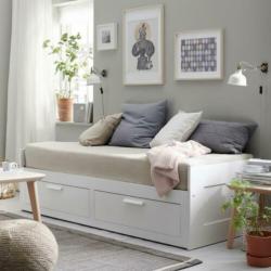 Ikea Brimnes bedbank met lades