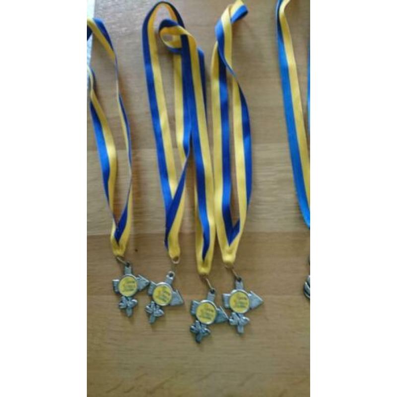 Partij verzameling medaille allerlei zgan schoen duim lin