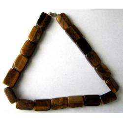 Vintage mooie ketting met grote tijgeroog edelsteen 109 gr