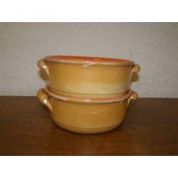 Twee Caqulon schalen (A19 2485)