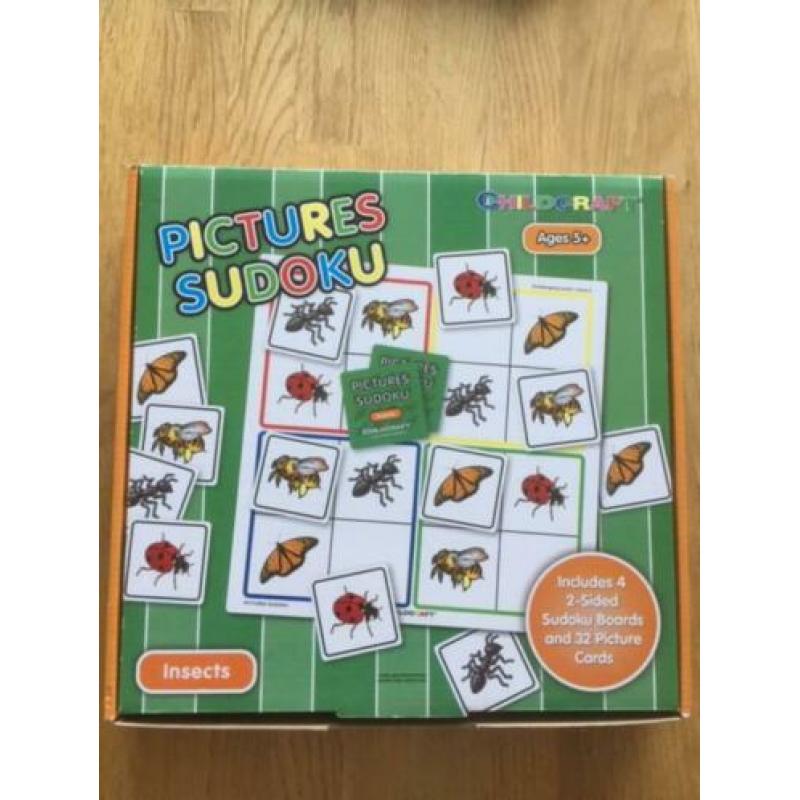 Sudoku spel voor kinderen met insecten