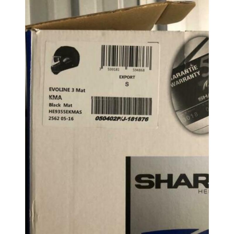 Shark evo 3 mat zwart systeem helm