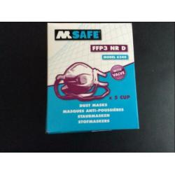 Stofmasker mondkapje FFP 3 verpakt 5 stuks