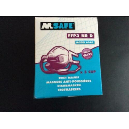 Stofmasker mondkapje FFP 3 verpakt 5 stuks