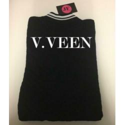 Leuk baseball vest met je eigen naam in maat 152