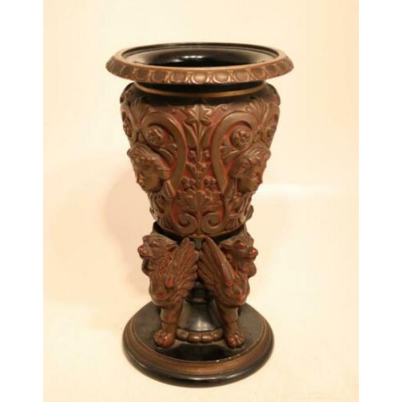 19e eeuwse terracotta vaas