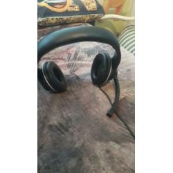 Maxer headset met mic zwart
