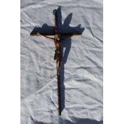 Christus kruis rood koperen Corpus golvend kruis 24.5 12.3