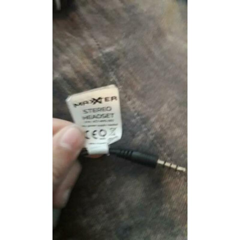 Maxer headset met mic zwart