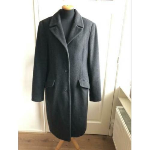 H&M Wollen winterjas donker grijs maat 44