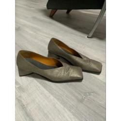 Spaanse schoenen instappers blokhak dames maat 40