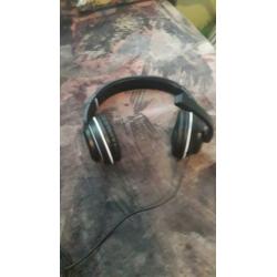 Maxer headset met mic zwart