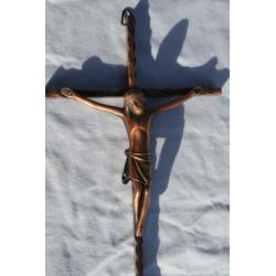 Christus kruis rood koperen Corpus golvend kruis 24.5 12.3