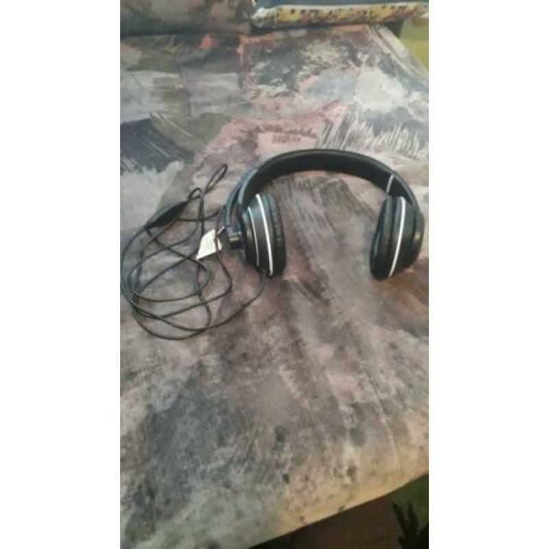 Maxer headset met mic zwart