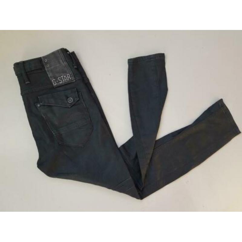 G-star zwarte skinny stretch jeans maat 25 L 32 diesel gstar