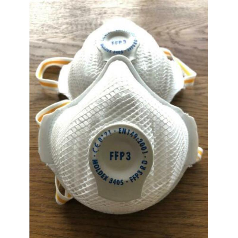 Mondkanpje ffp3 MOLDEX beschermd bacteriën corona virus