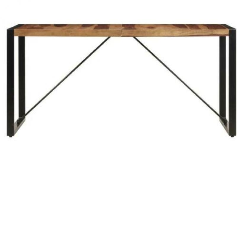 Nieuwe Eettafel 140x70x75 cm massief sheeshamhout Op=Op!
