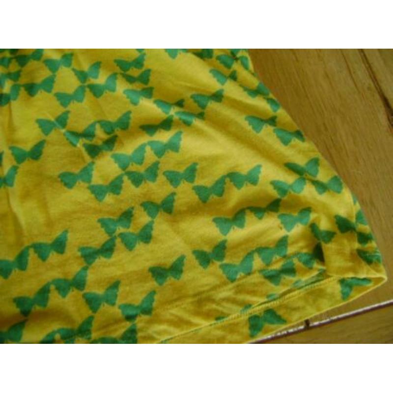 Geel/groen Numph vlinder shirt, maat M = S