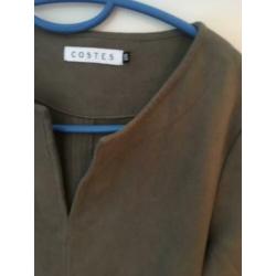 Costes suède groen tuniek top xs /34 s 36 zgan