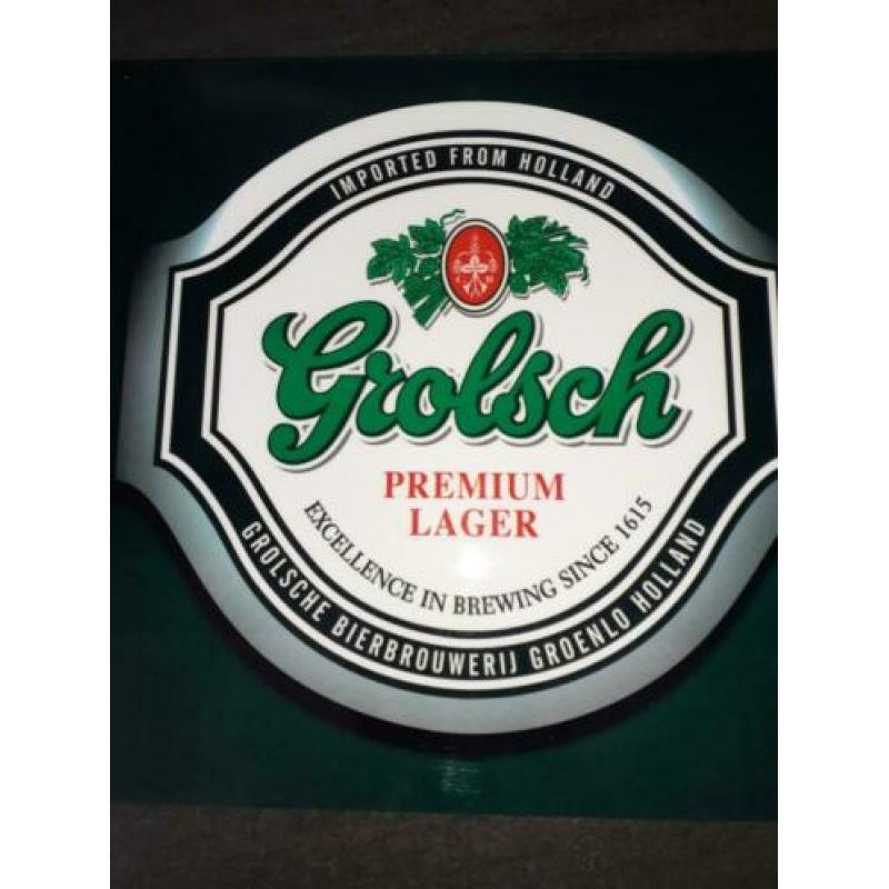 ZGAN reclamebord van Grolsch, mancave, kroeg