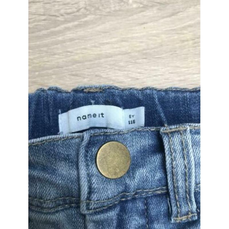 Name it meisjes spijkerbroek skinny 116 jeans zgan