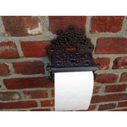Gietijzeren toilet rol houder