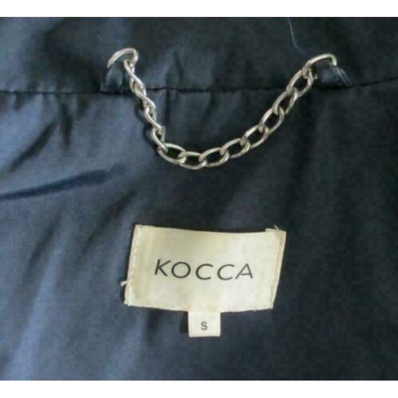 Kocca blauwe jas maat S maat 36