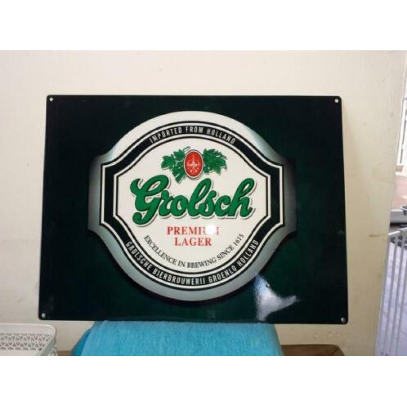 ZGAN reclamebord van Grolsch, mancave, kroeg