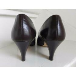 1946 VINTAGE Weltschuh sexy donkerbruine pumps 40 41