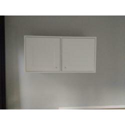 Twee-delig zwevend wandmeubel/tv-meubel (2m en 1m breed)