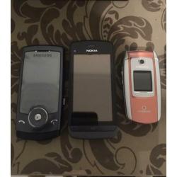 Partij telefoons + partij telefoon opladers