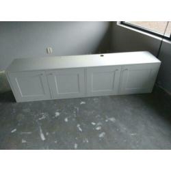 Twee-delig zwevend wandmeubel/tv-meubel (2m en 1m breed)