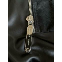 Orginele Suede/leren jas van phillip plein. Maat XL valt L