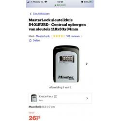 Master Lock sleutel kluis nieuw