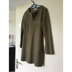 Costes suède groen tuniek top xs /34 s 36 zgan