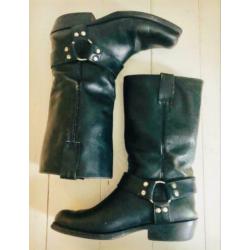 Vintage 80 ties leren moterboots (43)
