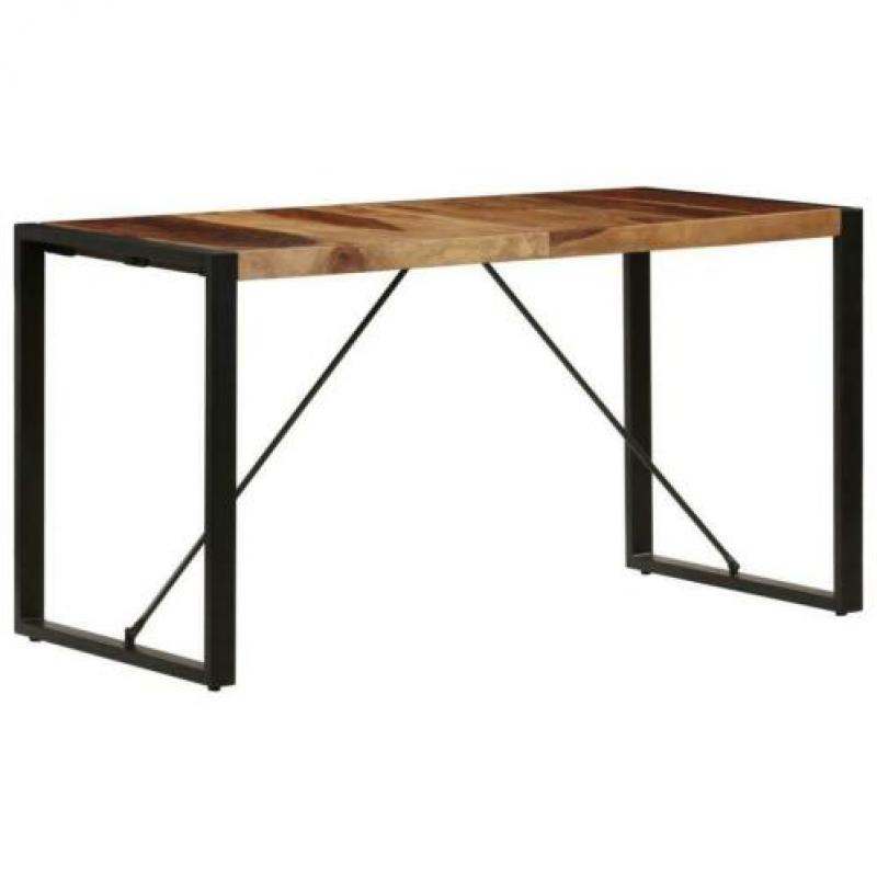 Nieuwe Eettafel 140x70x75 cm massief sheeshamhout Op=Op!